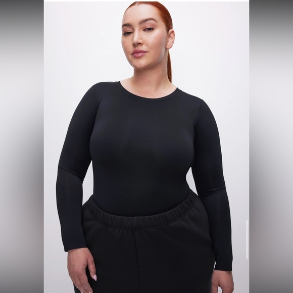 NWT Good American Compression Scuba Long Sleeve Crewneck Bodysuit Sz 3X - Picture 7 of 16